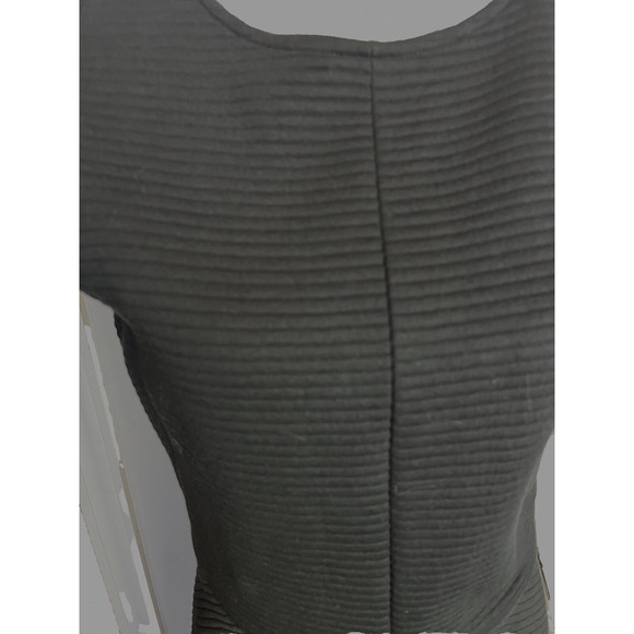 Boden SZ 8 Regular Fit & Flare ribbed Dress Black Classic neutral - Picture 3 of 8